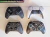 Victrix Pro BFG Reloaded (sol üst), DualSense (sağ üst), Xbox Kablosuz kumanda (sol alt), Turtle Beach Stealth Pivot (sağ alt)