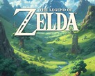 The Legend of Zelda oyunu için bir afiş gösteriliyor