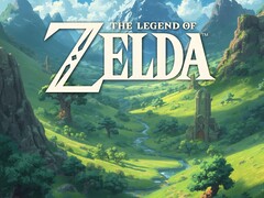 The Legend of Zelda oyunu için bir afiş gösteriliyor