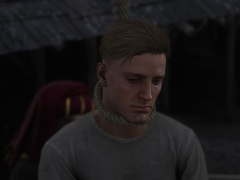 Kingdom Come Deliverance 2'de Sir Hans Capon'un asıldığını gösteren bir ekran görüntüsü