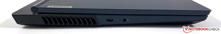 Sol taraf: USB-C 3.2 Gen.2 (DisplayPort 1.4), 3,5 mm ses