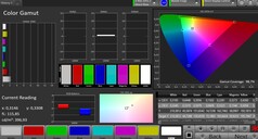 CalMAN: sRGB colour space – Natural colour mode