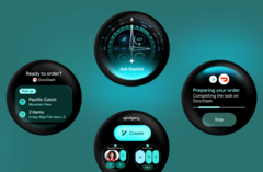 Wear OS 7'de tam ekran kutucuklar yerine widget'lar yer alıyor.