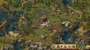 Resimde görülüyor: Stronghold'dan bir oynanış ekran görüntüsü: Definitive Edition'dan bir oynanış ekran görüntüsü.