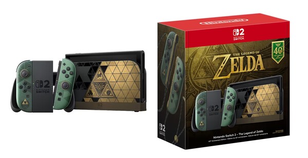 Nintendo Switch 2 – The Legend of Zelda – 40. Yıl Dönümü Sürümü, 29 Ekim'de piyasaya sürülecek.