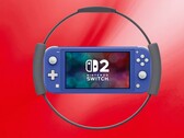 Ring Fit kumanda ile çevrelenmiş Switch 2 Lite maketi