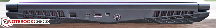 Rear: Gigabit Ethernet, USB 3.1 Type-C Gen 2, HDMI, mini-DisplayPort, Charging port