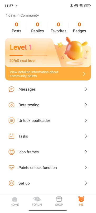 Kullanıcılar, Xiaomi Community uygulamasındaki 