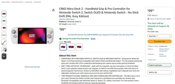 Amazon, Nitro Deck 2'nin kesin çıkış tarihini açıkladı.