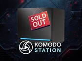 Komodo Station’da Steam Machine’in stoklarının tükendiğini gösteren afiş