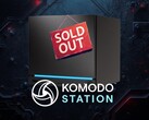 Komodo Station’da Steam Machine’in stoklarının tükendiğini gösteren afiş