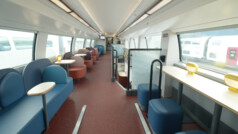 TGV M'nin geniş alana sahip salon alanı