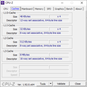 CPU-Z: Caches