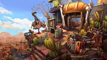 Resim: Deponia oyunundan bir ekran görüntüsü.