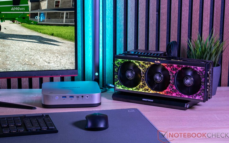 Minisforum AI X1 Pro ve Nvidia GeForce RTX 4090 ile Minisforum DEG1