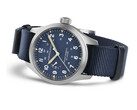 Mavi kadranlı Hamilton Khaki Field Power Reserve 40 mm