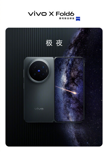 Siyah renkli Vivo X Fold6