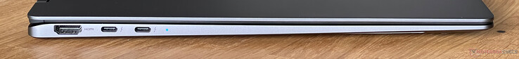 Sol: HDMI 2.1, Thunderbolt 4 ile 2x USB-C 4.0 (40 GBit/s, DisplayPort ALT modu, Güç Dağıtımı)