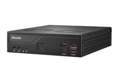 Shuttle XPC slim DB860 mini PC, 96 GB'a kadar RAM ile donatılabilir.