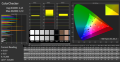 CalMAN - Color Checker (after calibration)