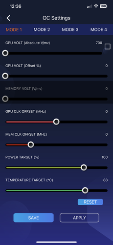 Xtreme Tuner Plus - OC ayarları