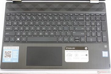 Standard keyboard layout with NumPad