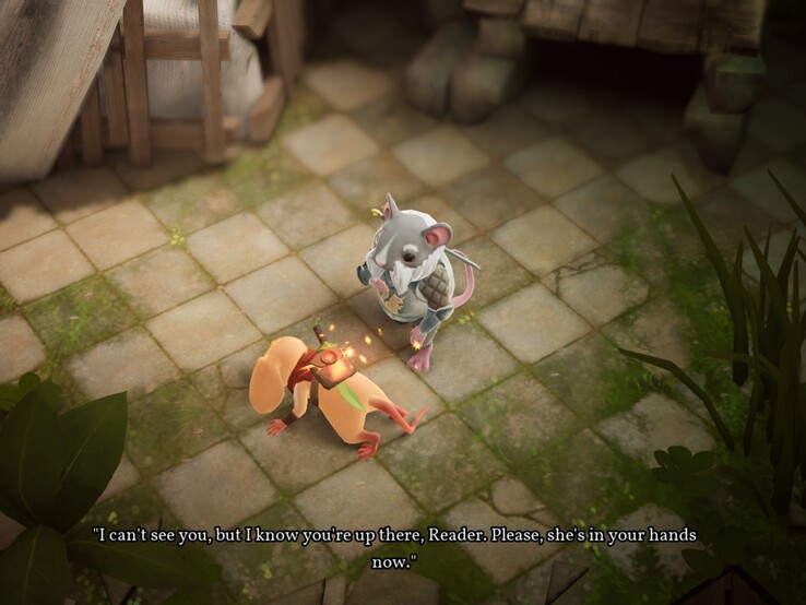 Quill yere serilir ve Okuyucu'dan yardım istenir.