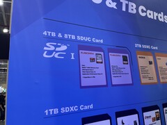 SD Derneği standında açık işaretler: SanDisk SDUC kartları yakında geliyor.