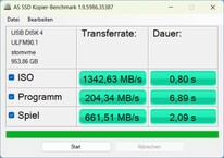 PicoDrive Thunderbolt 5: AS SSD Kopyalama