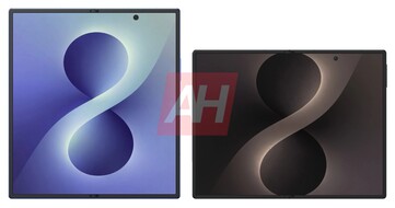 Geniş Galaxy Z Fold 8, sözde Galaxy Z Fold 8 Ultra'nın yanında.
