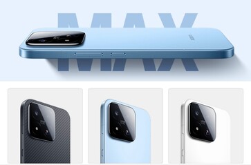 Sızdırılan görseller Xiaomi 17 Max'in karbon fiber, açık mavi ve beyaz renklerde olduğunu gösteriyor.