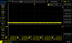 %25 parlaklık - yaklaşık 230 Hz PWM