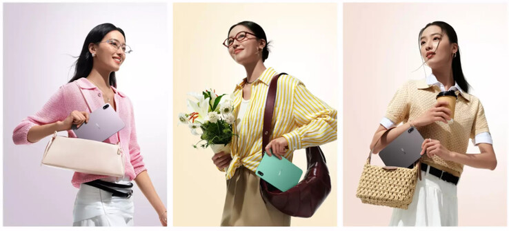 Oppo Pad Mini'nin üç lansman rengi.