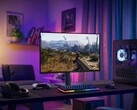 Alienware AW2726DM 27 inç OLED oyun monitörü masaüstünde gösterildi