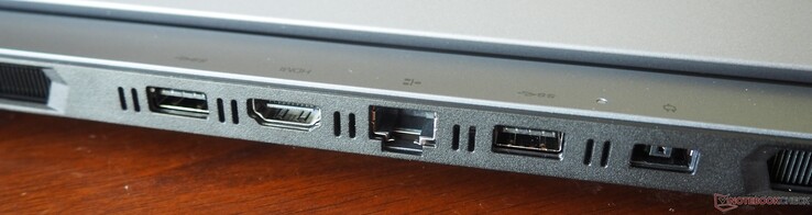 Arka kısım: USB-A 3.2 Gen 1, HDMI 2.1, RJ45 Ethernet, USB-A 3.2 Gen 1, güç