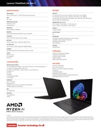 Lenovo ThinkPad L14 Gen 7 AMD özellikleri.