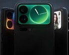 Xiaomi 17 Pro ve Pro Max'ın arka ekran tasarımları.