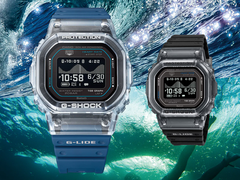 Casio'nun mavi renkli GBX-H5600-2 (solda) ve siyah renkli GBX-H5600-1 (sağda) modelleri.