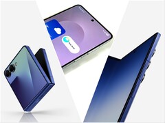 Galaxy Z Flip 7 (solda), Galaxy S25 Edge (ortada), Galaxy Z Fold 7 (sağda).