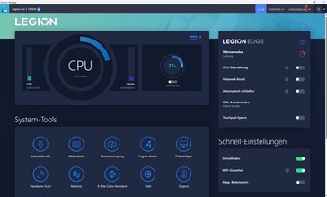 Lenovo Vantage ana ekranı