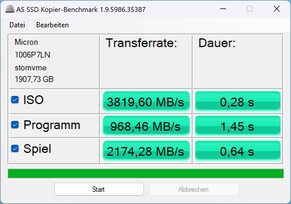 AS SSD Kopyalama