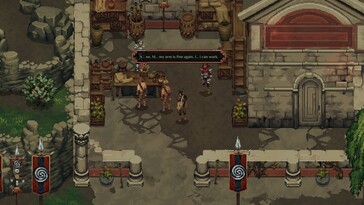 Drova - Forsaken Kin'deki birkaç karakteri gösteren bir görsel.