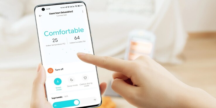 Xiaomi Akıllı Nem Alıcı, markanın uygulaması üzerinden kontrol edilebiliyor