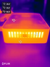 Stres testi sırasında Asus NUC 15 Pro+ (sol taraf)