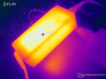 AC adaptörü zorlu yükleri çalıştırırken 40 C'ye ulaşabilir