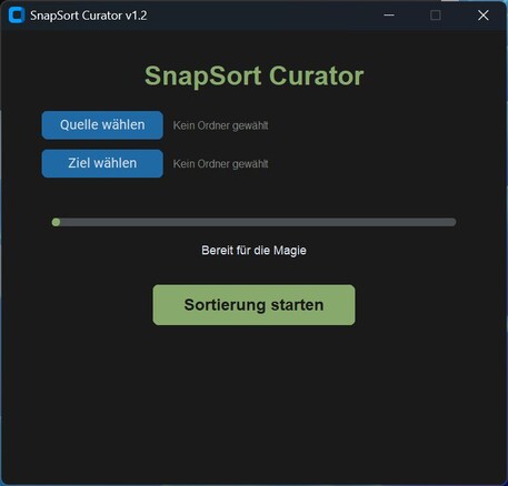 Snapsort, büyük fotoğraf koleksiyonlarını oluşturulma tarihlerine göre klasörlere ayırır