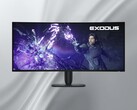 Alienware AW3926QW 5K OLED monitörün ön yüzü gösterildi