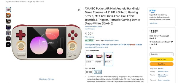 3GB RAM versiyonu üç renkte mevcuttur ancak teslim edilmesi birkaç hafta sürer.