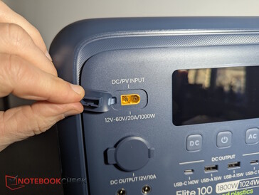 Bir güneş enerjisi girişi 1.000 W'a kadar destekler. İkinci bir güneş enerjisi girişi tercih edilebilir.