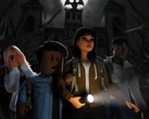 Roblox aracılığıyla sunulan tanıtım amaçlı bir korku temalı görsel